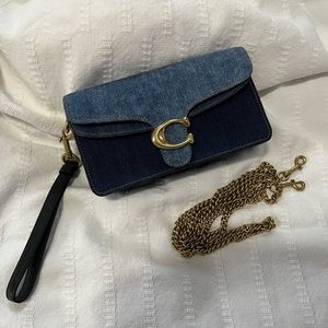 Coach Denim Wristlet/Crossbody